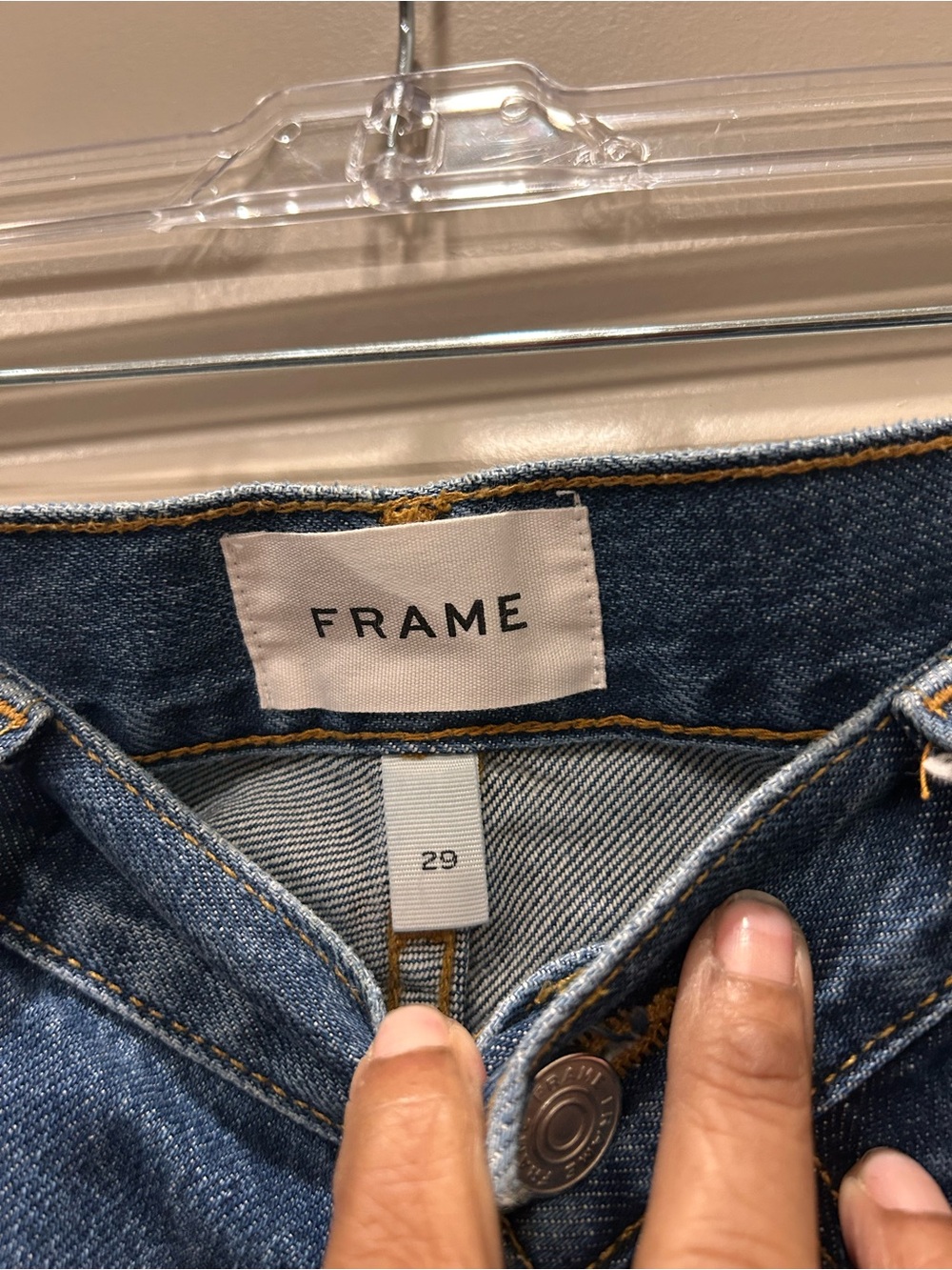 Frame Denim Two-Tone Blue Bootcut - Picture 2 of 11